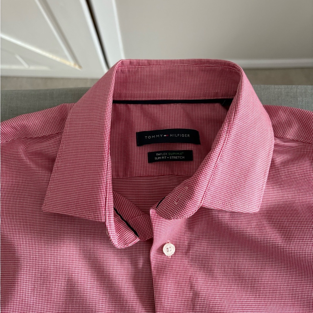 Tommy Hilfiger Slim Fit Flex Supima Dress Shirt - Picture 2 of 6